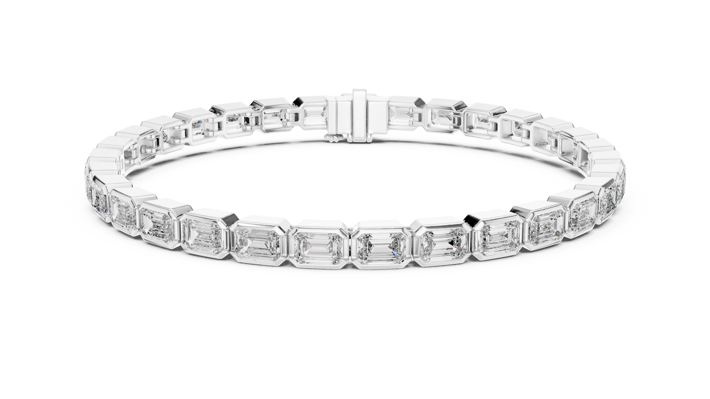 Elite Emerald Diamond - Tennis Bracelet Heirloom - Lab Grown Diamond Jewelry