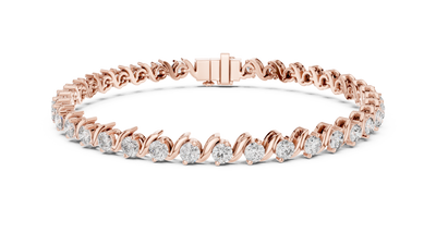 Masterpiece Diamond Tennis Bracelet -925 Sterling Silver Exclusive Bridal Luxury Gift