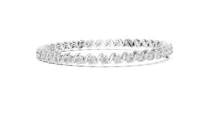 Masterpiece Diamond Tennis Bracelet - Rose White Yellow Gold Exclusive Bridal Luxury Gift