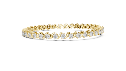 Masterpiece Diamond Tennis Bracelet - Rose White Yellow Gold Exclusive Bridal Luxury Gift