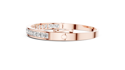 Ethereal Diamond Channel | Gold Silver Rose | Modern Luxury Bracelet Combo Collection