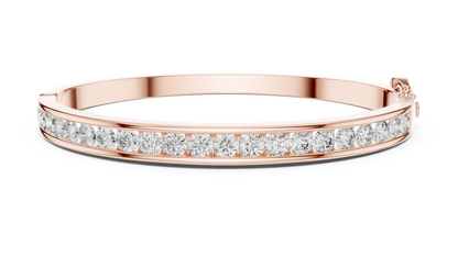 Ethereal Diamond Channel | Gold Silver Rose | Modern Luxury Bracelet Combo Collection