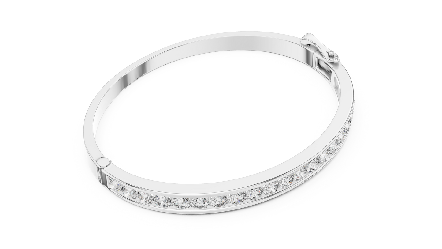 Ethereal Diamond Channel | Gold Silver Rose | Modern Luxury Bracelet Combo Collection