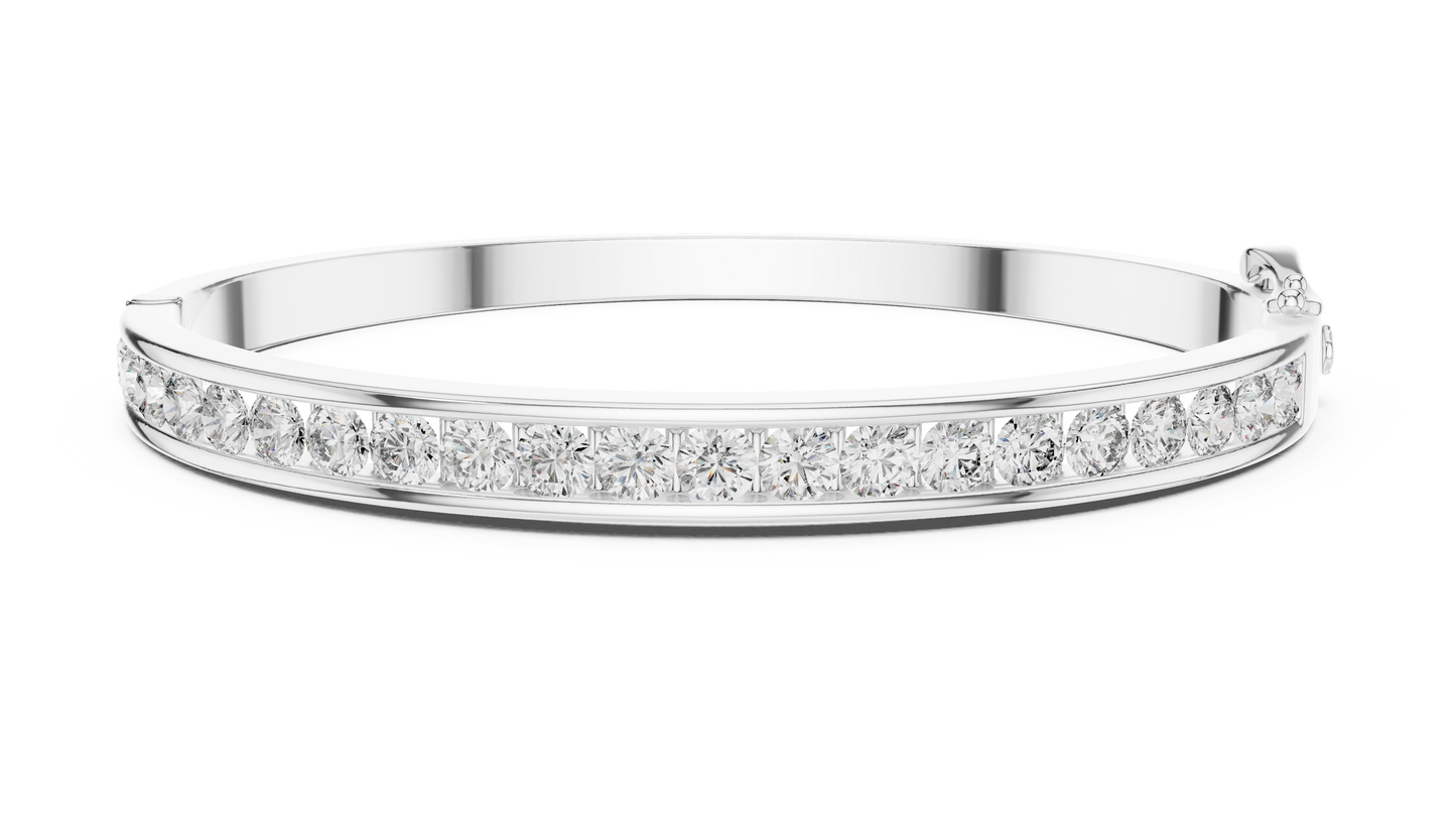 Ethereal Diamond Channel | Gold Silver Rose | Modern Luxury Bracelet Combo Collection