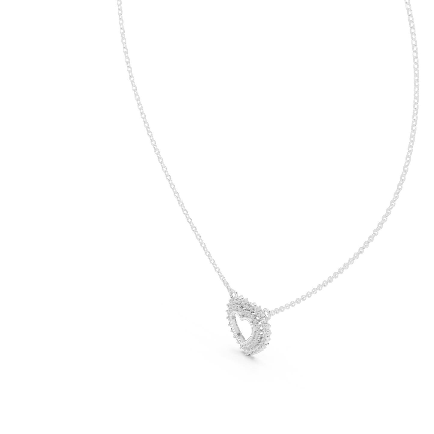 Sacred Love Halo Pendant | Elite Diamond Necklace Combo | Gold Rose Silver Statement