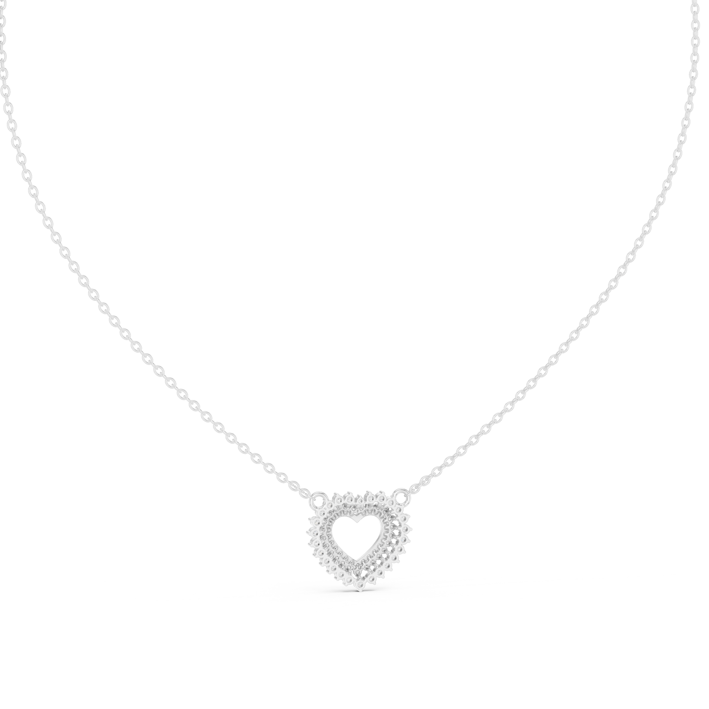 Sacred Love Halo Pendant | Elite Diamond Necklace Combo | Gold Rose Silver Statement