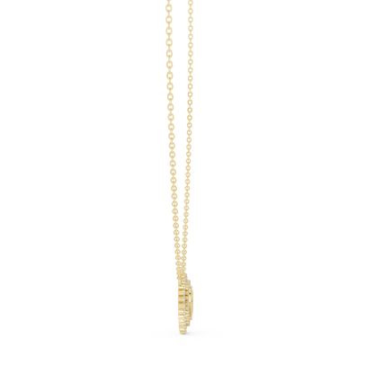 Sacred Love Halo Pendant | Elite Diamond Necklace Combo | Gold Rose Silver Statement