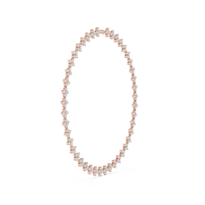 Blooming Diamond Necklace | Elite Bridal Luxury | Handcrafted Floral Gold Elegance