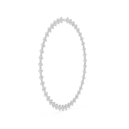 Blooming Diamond Necklace | Elite Bridal Luxury | Handcrafted Floral Gold Elegance