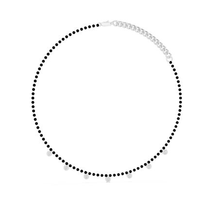 Noir Luminance Mangalsutra | Diamond Charm Chain | Premium Minimalist Bridal Gold Necklace