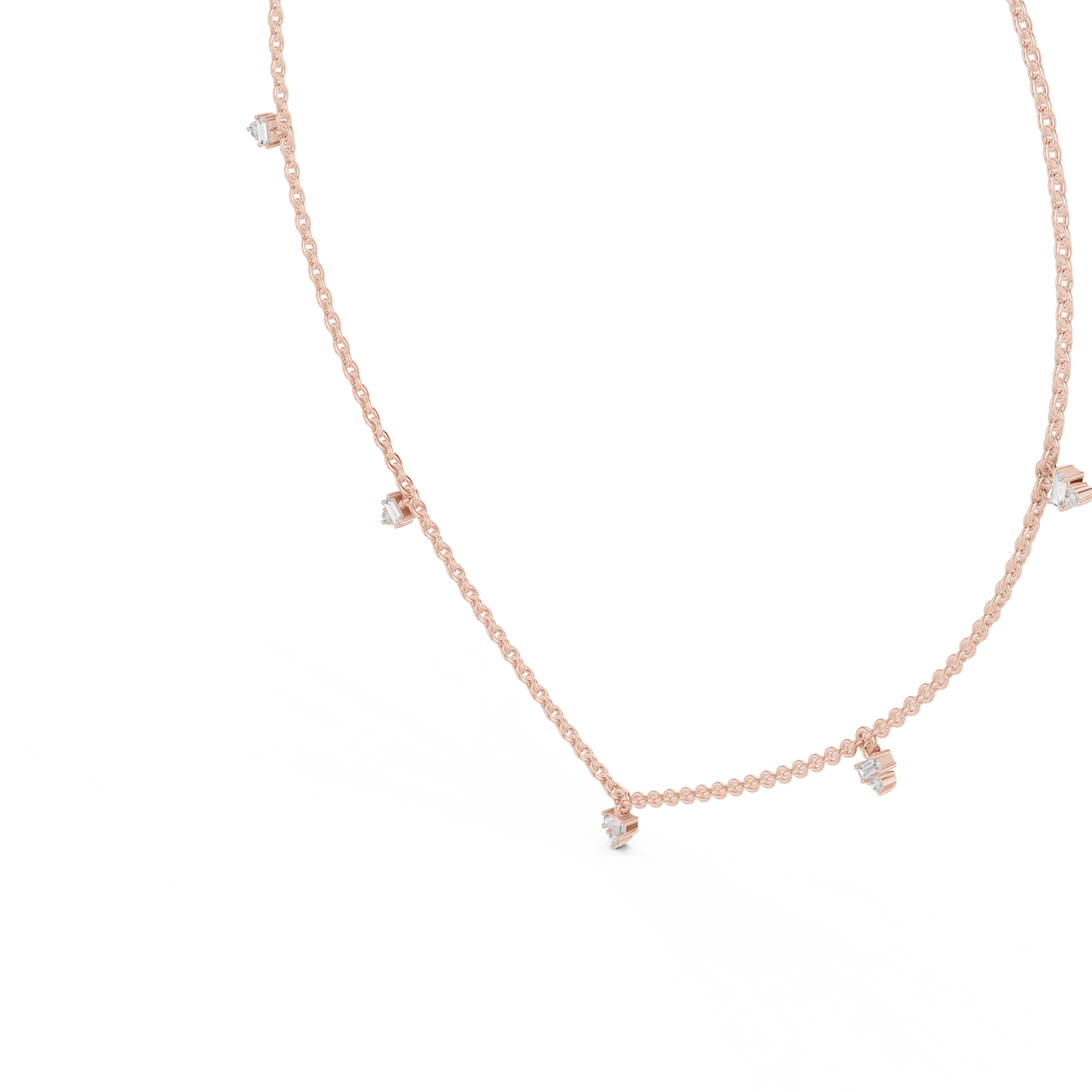 Stillness inspired chain | lucid diamond placement | purity meets intentional modern luxury