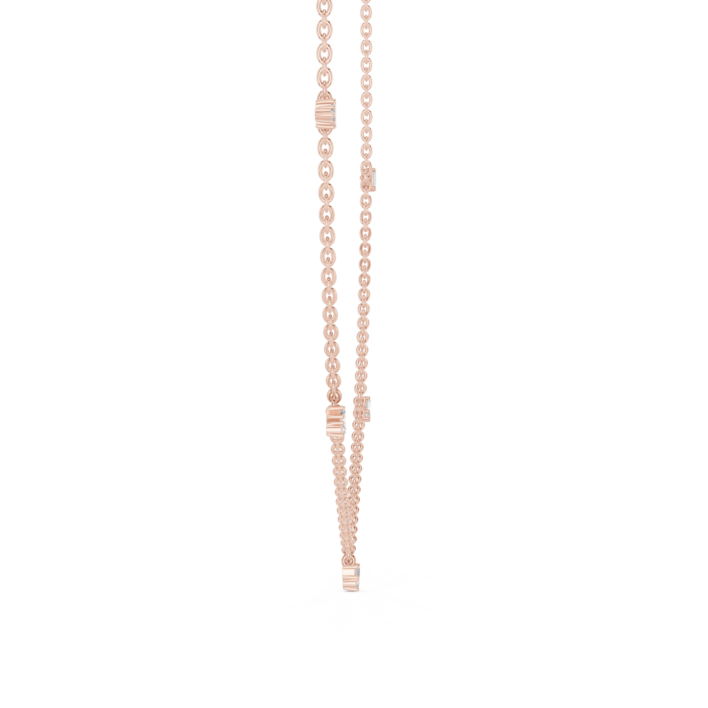 Stillness inspired chain | lucid diamond placement | purity meets intentional modern luxury