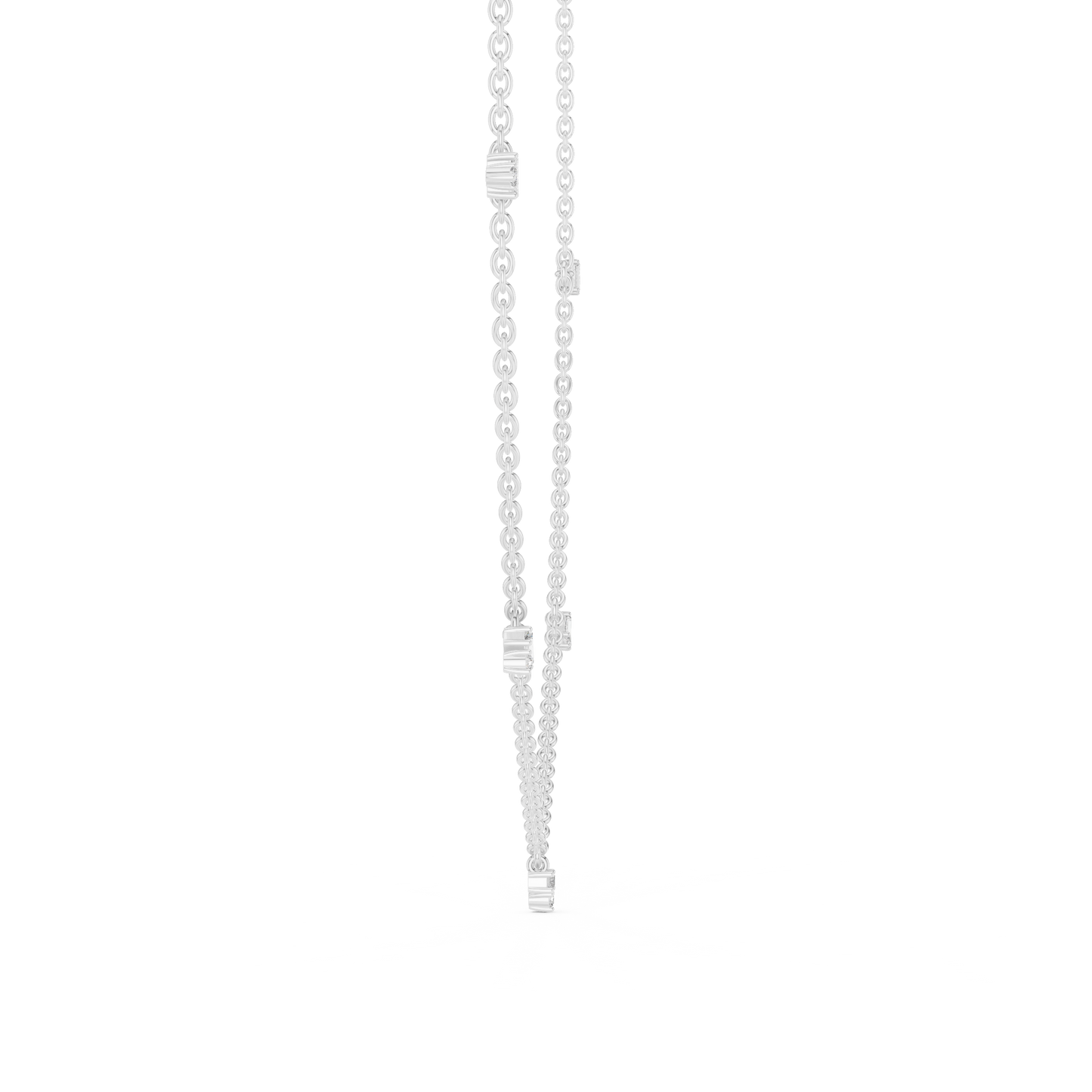 Stillness inspired chain | lucid diamond placement | purity meets intentional modern luxury