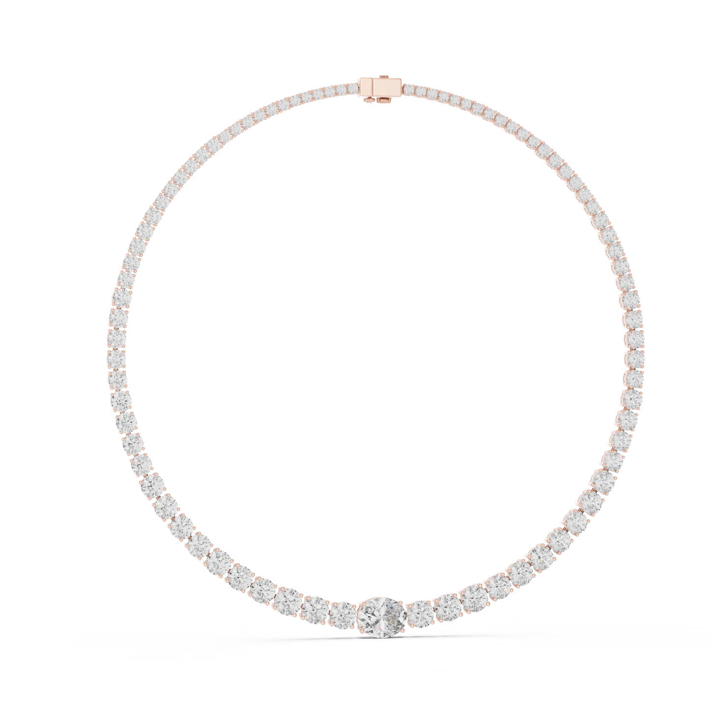 Timeless Diamond Tennis Necklace | Luxury Bridal Fine Jewelry | Anniversary Wedding Statement Gift Piece