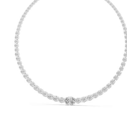 Timeless Diamond Tennis Necklace | Luxury Bridal Fine Jewelry | Anniversary Wedding Statement Gift Piece