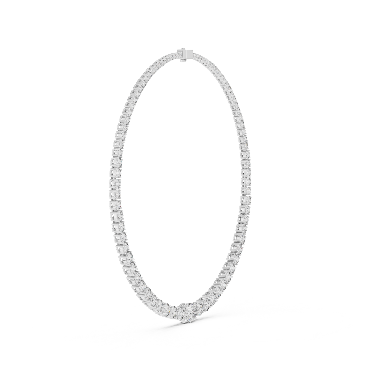 Timeless Diamond Tennis Necklace | Luxury Bridal Fine Jewelry | Anniversary Wedding Statement Gift Piece