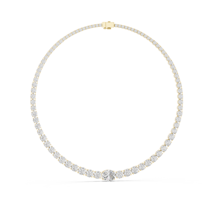 Timeless Diamond Tennis Necklace | Luxury Bridal Fine Jewelry | Anniversary Wedding Statement Gift Piece