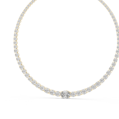 Timeless Diamond Tennis Necklace | Luxury Bridal Fine Jewelry | Anniversary Wedding Statement Gift Piece