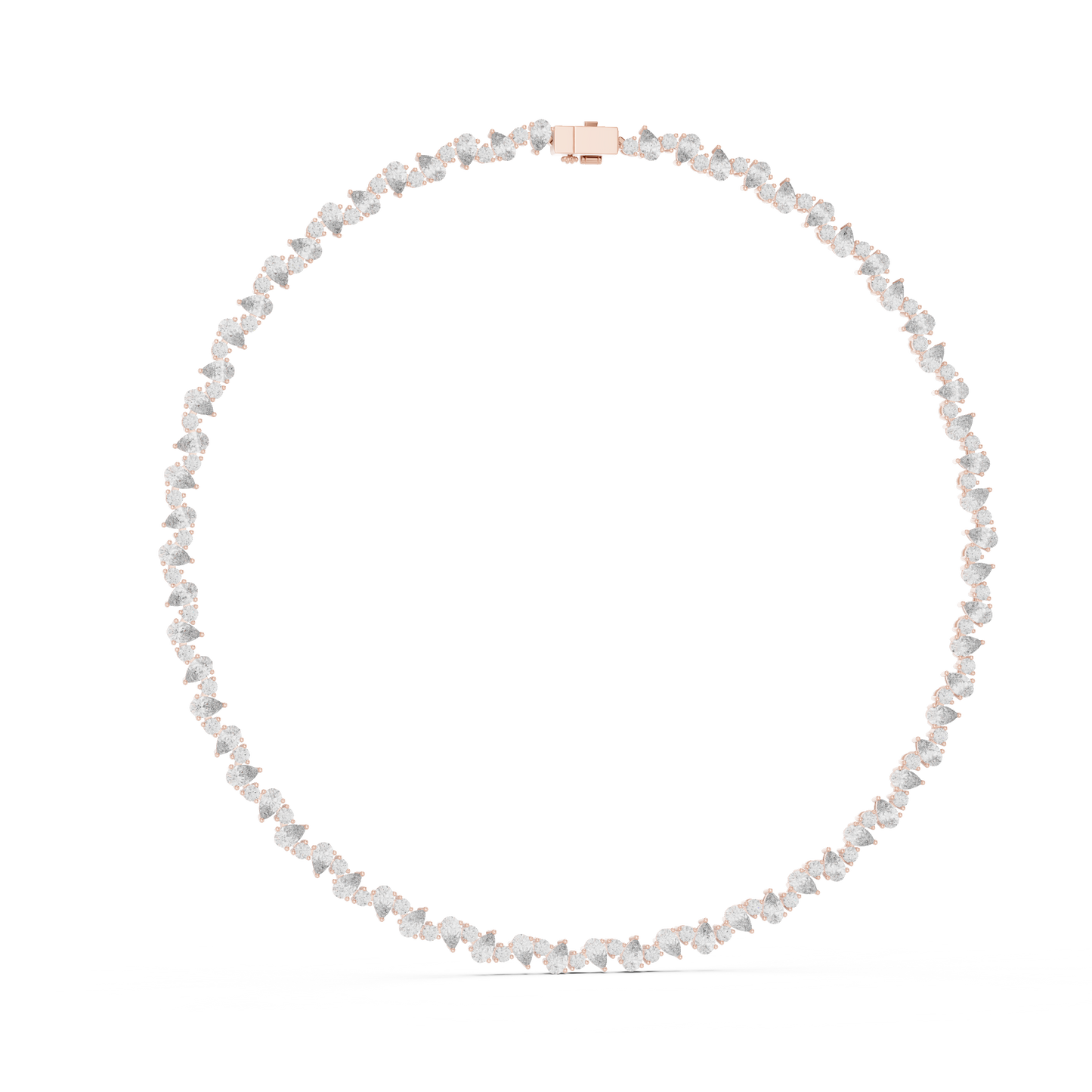 Elysian Pear Diamonds | Royal Tennis Necklace | Heirloom Level Bridal Jewelry