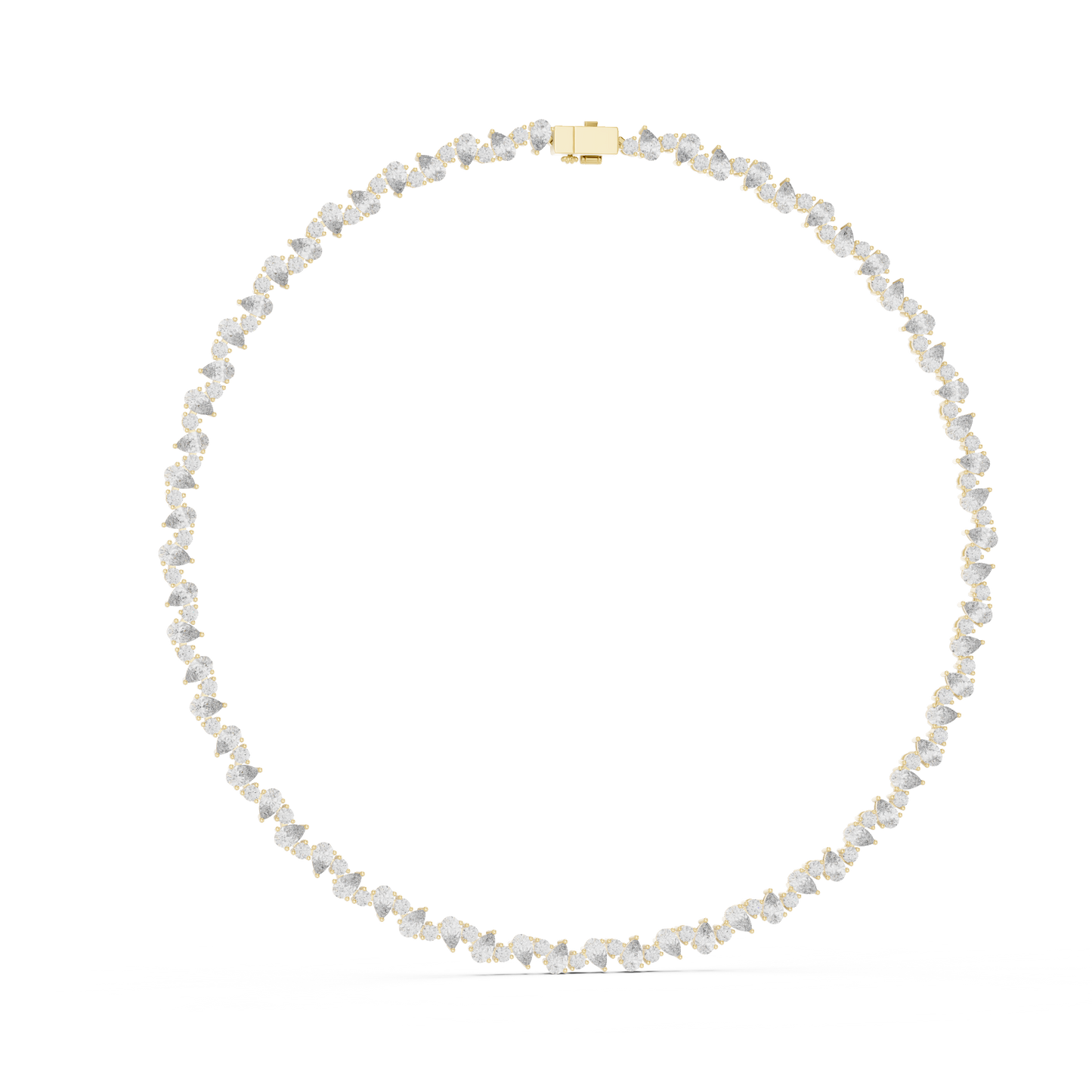 Elysian Pear Diamonds | Royal Tennis Necklace | Heirloom Level Bridal Jewelry