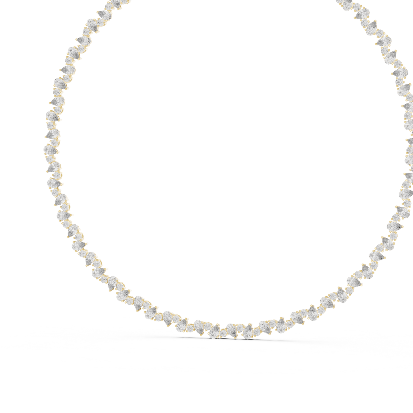 Elysian Pear Diamonds | Royal Tennis Necklace | Heirloom Level Bridal Jewelry