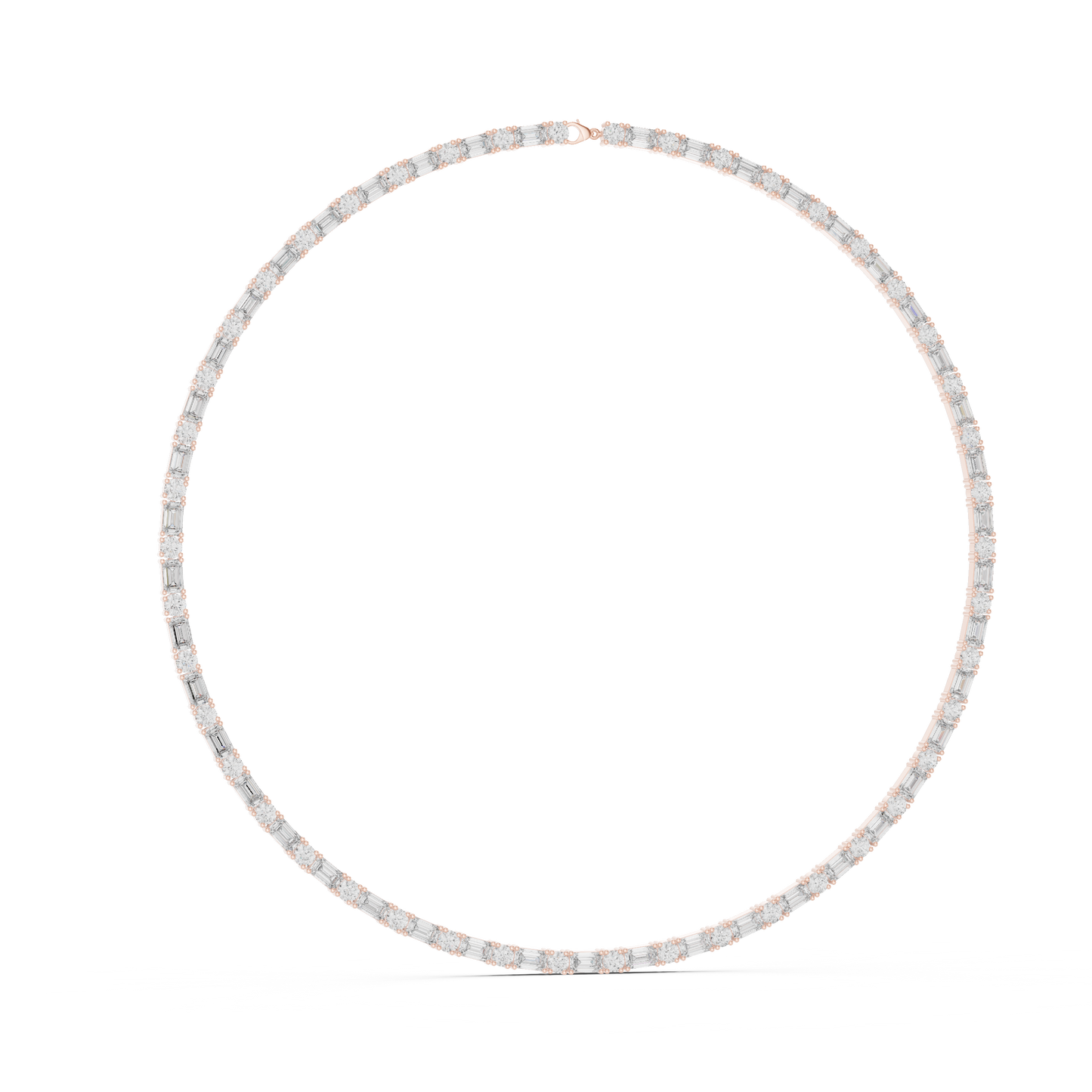 Luminous Sovereign Tennis Necklace | Diamond Precision Craft | Premium Bridal Fine Jewelry Masterpiece