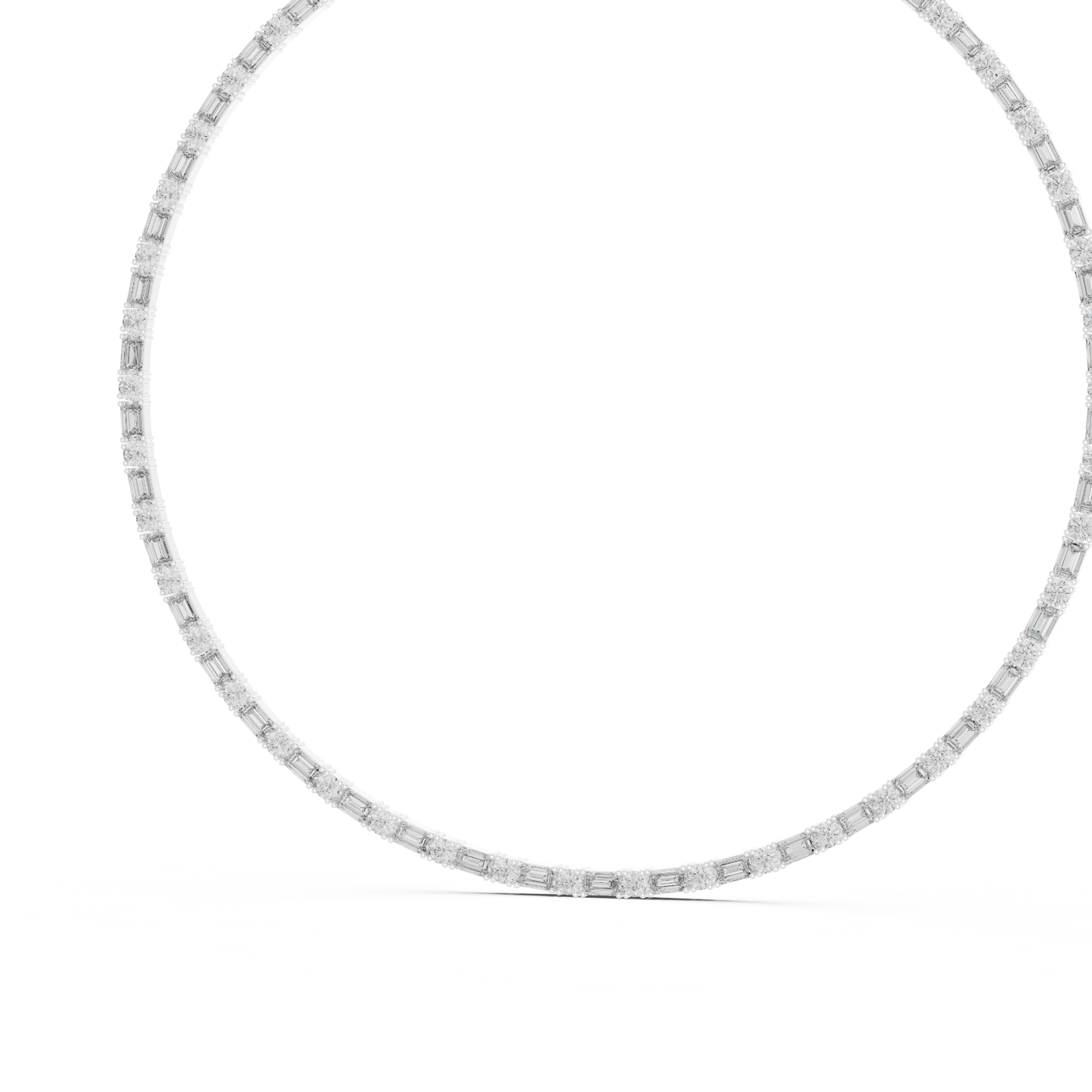 Luminous Sovereign Tennis Necklace | Diamond Precision Craft | Premium Bridal Fine Jewelry Masterpiece