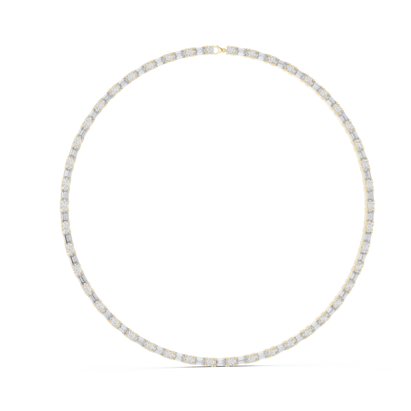 Luminous Sovereign Tennis Necklace | Diamond Precision Craft | Premium Bridal Fine Jewelry Masterpiece