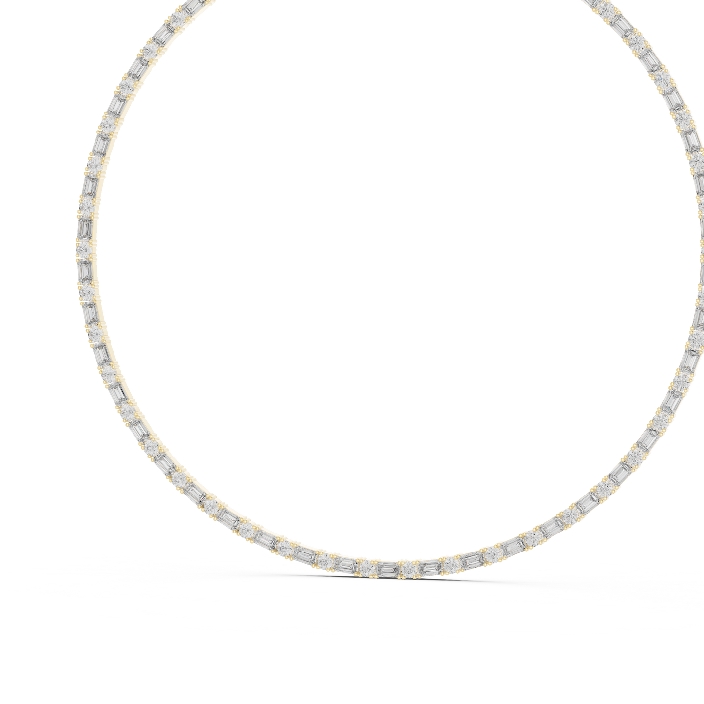 Luminous Sovereign Tennis Necklace | Diamond Precision Craft | Premium Bridal Fine Jewelry Masterpiece