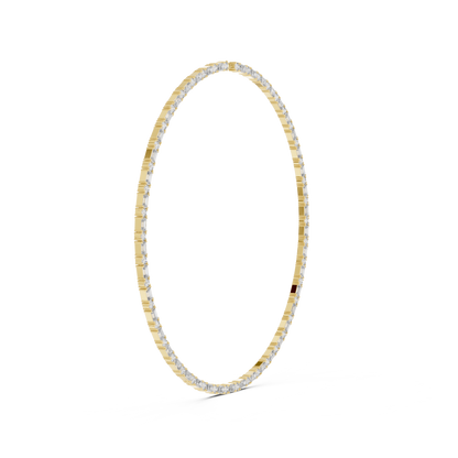 Luminous Sovereign Tennis Necklace | Diamond Precision Craft | Premium Bridal Fine Jewelry Masterpiece