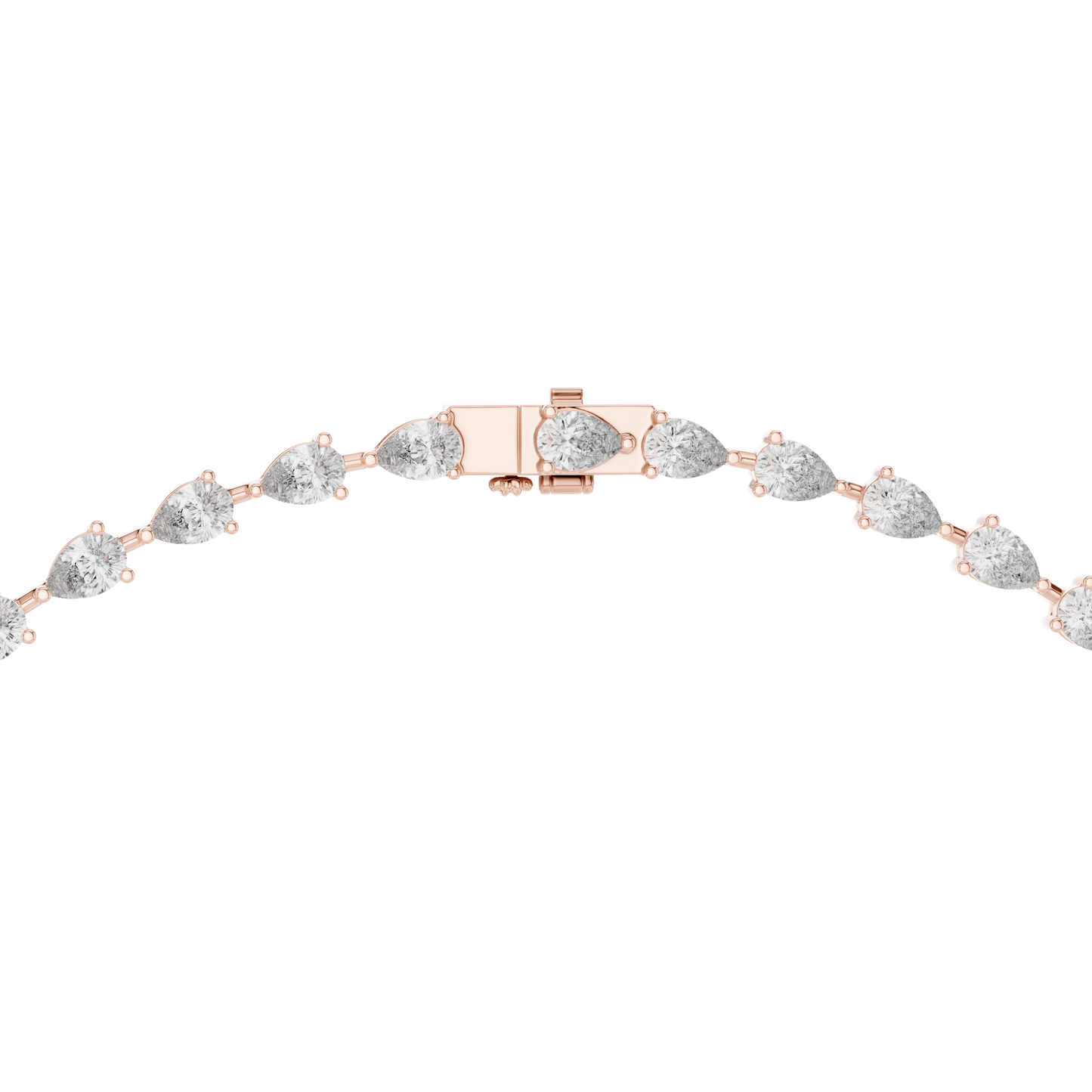 Opaline Pear Diamond Necklace | Graceful Y Lariat Flow | Museum Worth Bridal Jewelry Creation