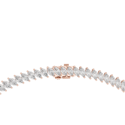 Haute Marquise Diamond Necklace | Yellow Rose White Plated | Couture Heirloom Crafted For Royalty