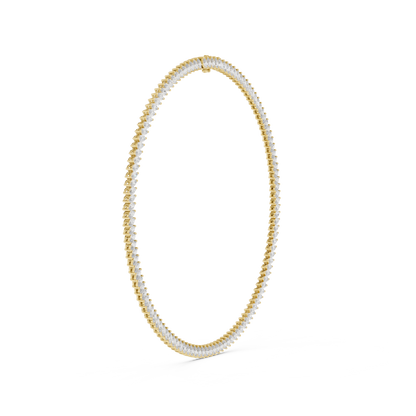 Haute Marquise Diamond Necklace | Yellow Rose White Plated | Couture Heirloom Crafted For Royalty