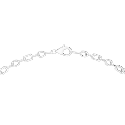 Palatial Emerald Diamond Necklace | Luxury Geometry Gold Chain | High Fashion Bridal Investment Jewelry