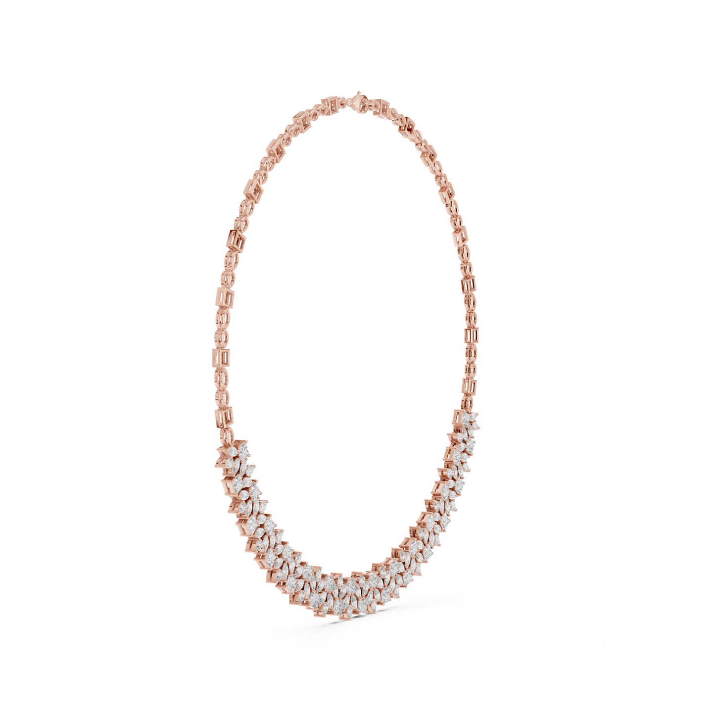 Opulent Designer Diamond Necklace - Majestic Bridal Diamond Necklace - Ultra Luxury Diamond Statement Necklace - Royal Diamond Elegance Necklace