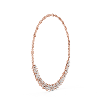 Opulent Designer Diamond Necklace - Majestic Bridal Diamond Necklace - Ultra Luxury Diamond Statement Necklace - Royal Diamond Elegance Necklace