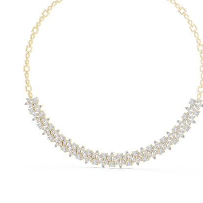 Opulent Designer Diamond Necklace - Majestic Bridal Diamond Necklace - Ultra Luxury Diamond Statement Necklace - Royal Diamond Elegance Necklace