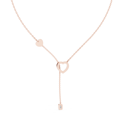 Runway Ready Heart Necklace | Bold Diamond Gold Design | Made For Unforgettable Power Moments