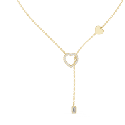 Runway Ready Heart Necklace | Bold Diamond Gold Design | Made For Unforgettable Power Moments