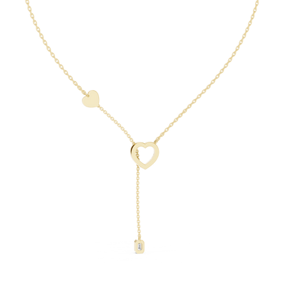 Runway Ready Heart Necklace | Bold Diamond Gold Design | Made For Unforgettable Power Moments