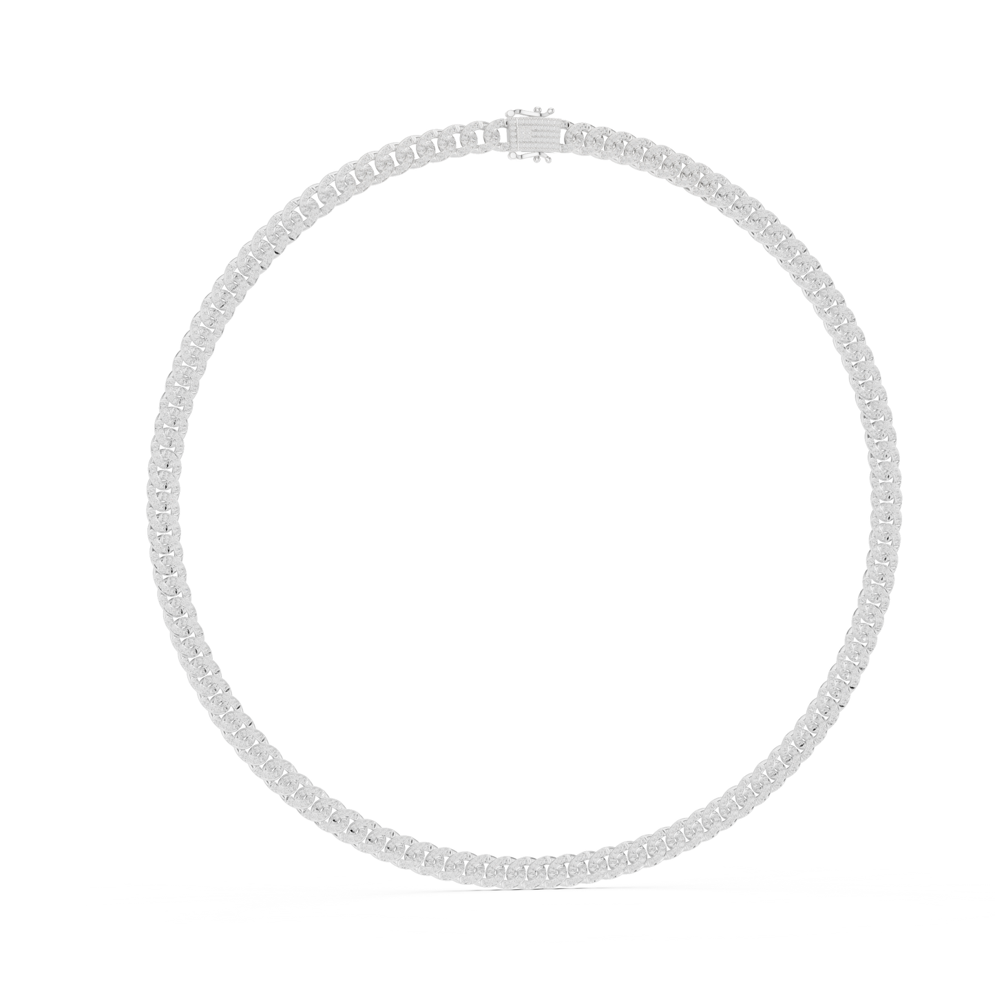 Frosted gold Cuban necklace | rare symmetry defines elite taste | power elegance fused flawlessly forever