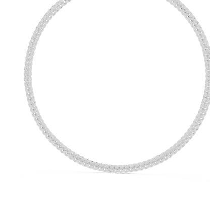 Frosted gold Cuban necklace | rare symmetry defines elite taste | power elegance fused flawlessly forever