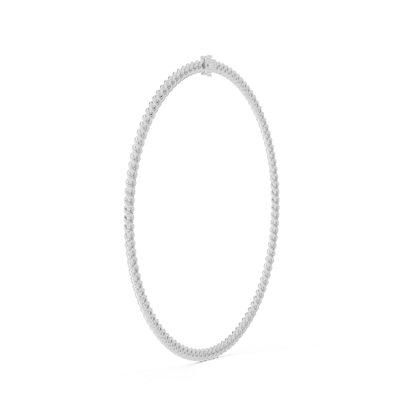 Frosted gold Cuban necklace | rare symmetry defines elite taste | power elegance fused flawlessly forever