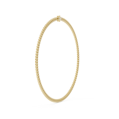 Frosted gold Cuban necklace | rare symmetry defines elite taste | power elegance fused flawlessly forever