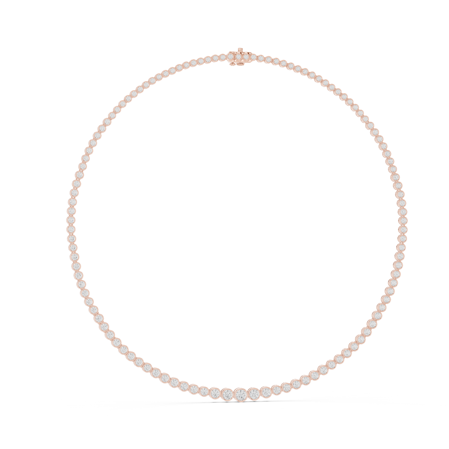 Prestige Flame Diamond Necklace | High Jewelry Bezel Chain | An Expression Of Supreme Elegance