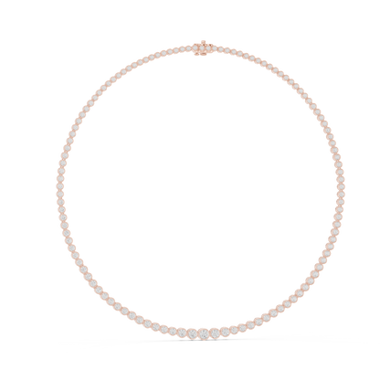 Prestige Flame Diamond Necklace | High Jewelry Bezel Chain | An Expression Of Supreme Elegance