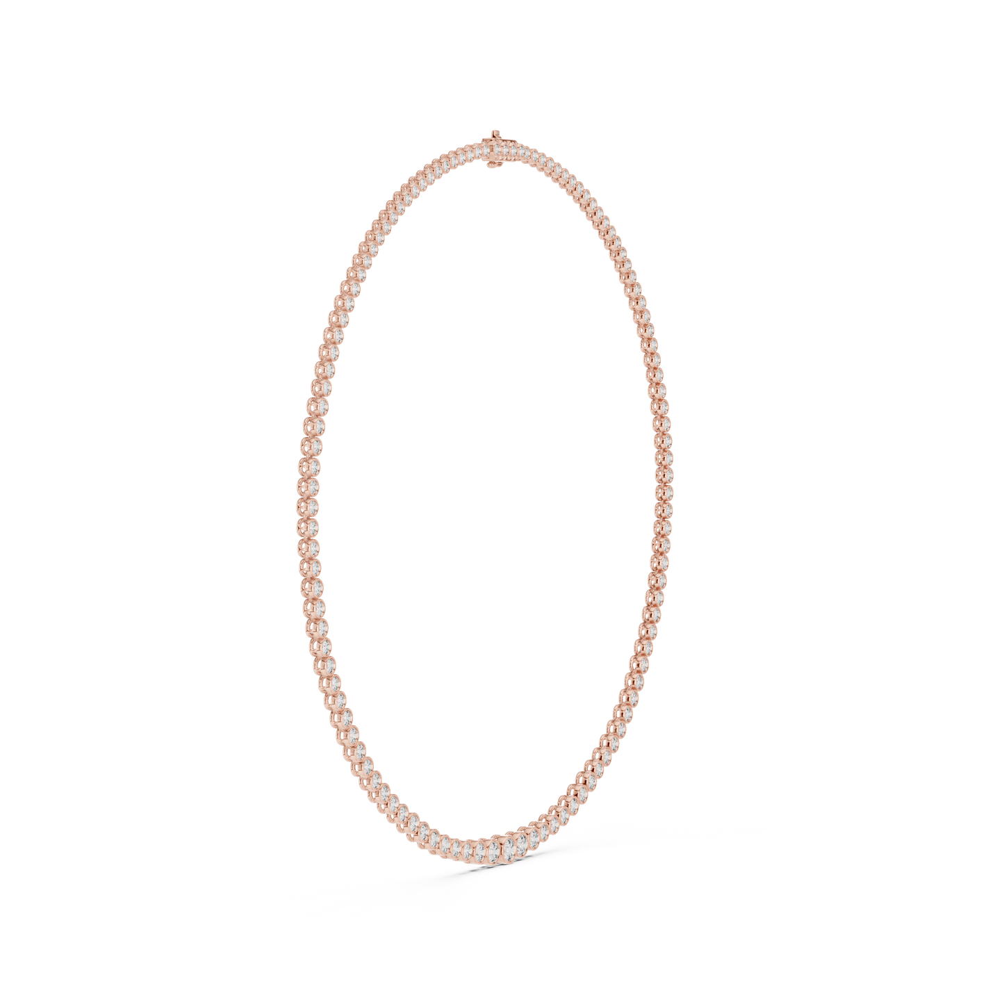 Prestige Flame Diamond Necklace | High Jewelry Bezel Chain | An Expression Of Supreme Elegance