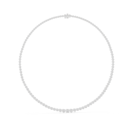 Prestige Flame Diamond Necklace | High Jewelry Bezel Chain | An Expression Of Supreme Elegance