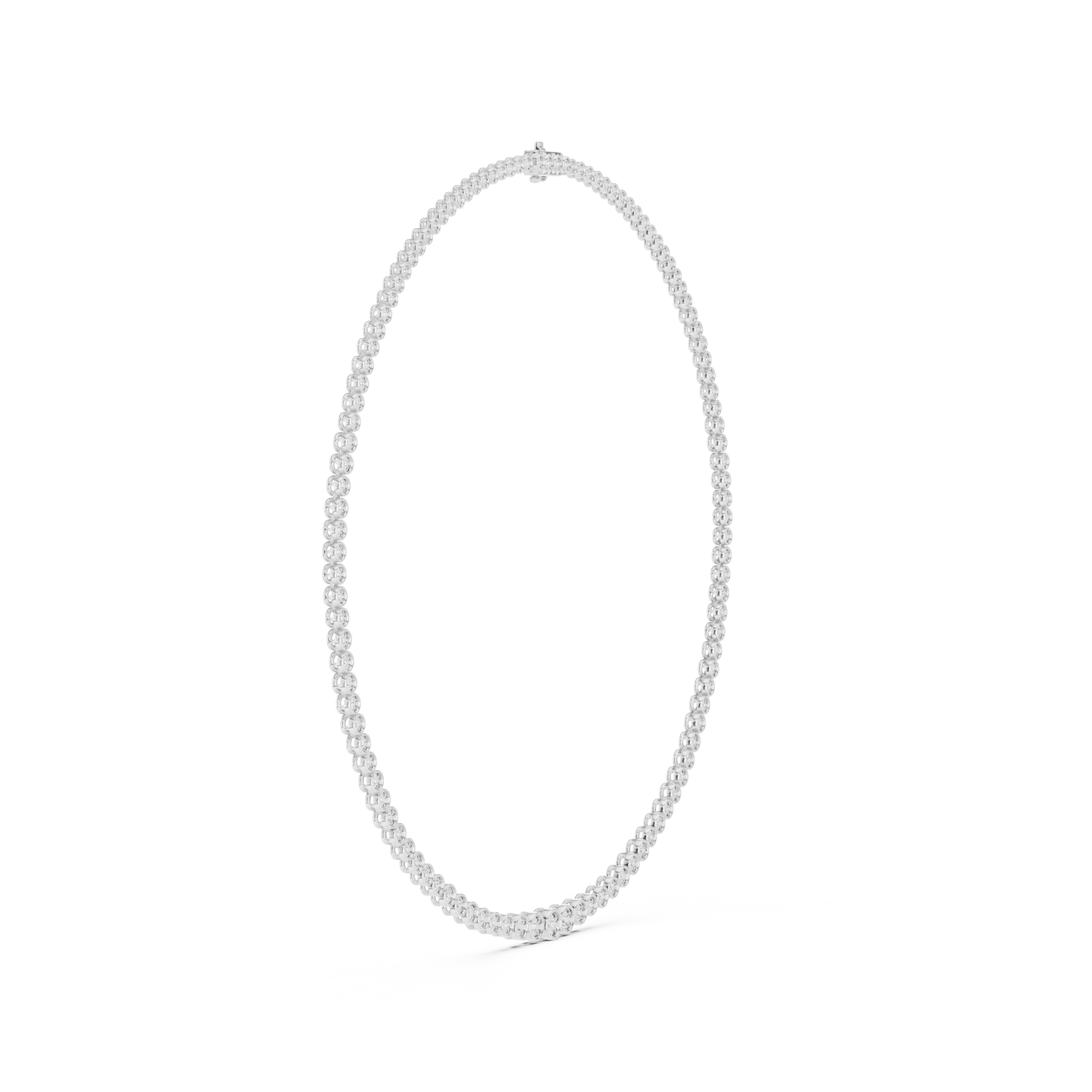 Prestige Flame Diamond Necklace | High Jewelry Bezel Chain | An Expression Of Supreme Elegance