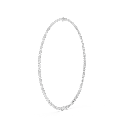 Prestige Flame Diamond Necklace | High Jewelry Bezel Chain | An Expression Of Supreme Elegance